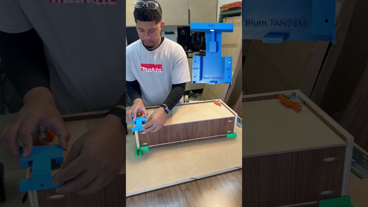 Быстрая установка выдвижного ящика с помощью 3D-печати 