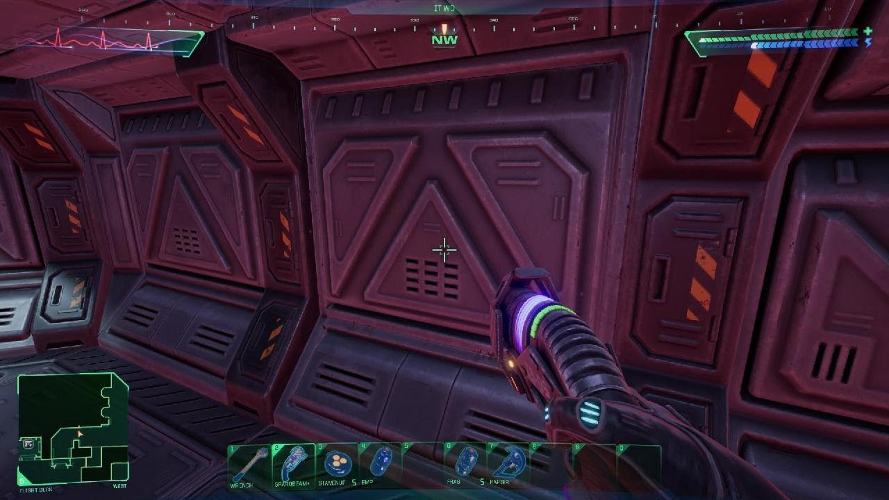 System Shock - KF-18 Damage Modkit location (L5 Flight Deck)