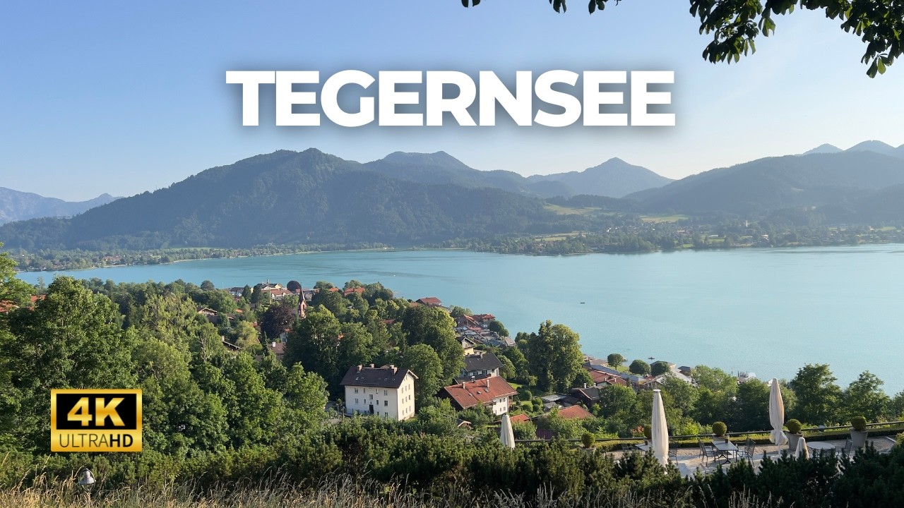 Golden Hour Walk in Tegernsee – Bavaria’s Most Beautiful Alpine Lake | 4K
