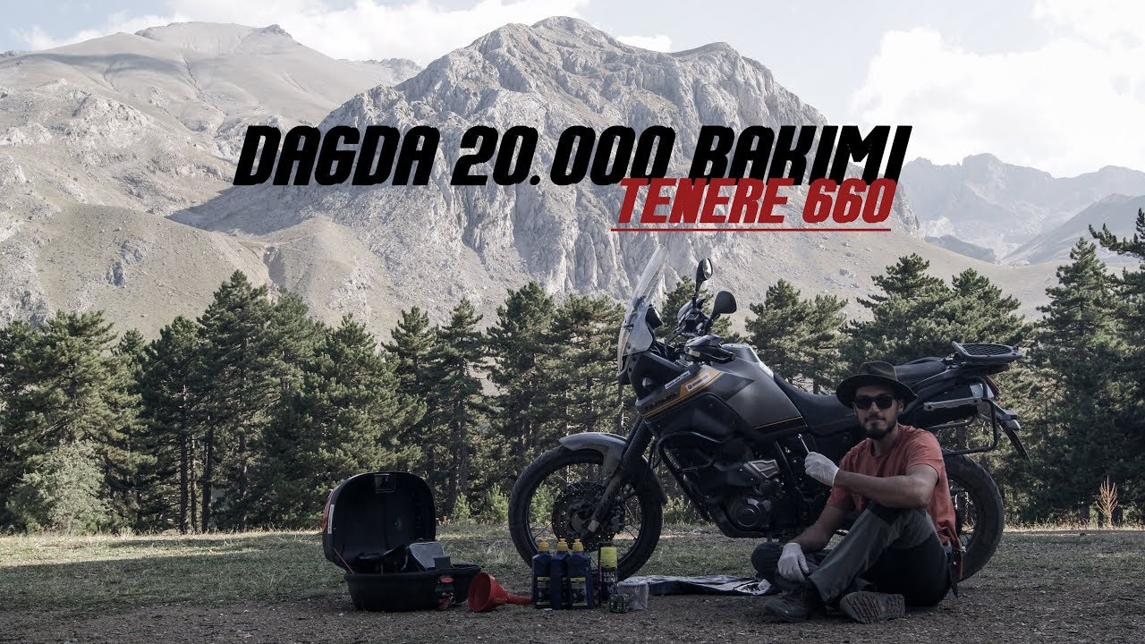 Dağda 20.000 Bakımı // Yamaha XT660z Tenere - Yağ, Yağ Filtresi, Hava Filtresi ve Buji Değişimi