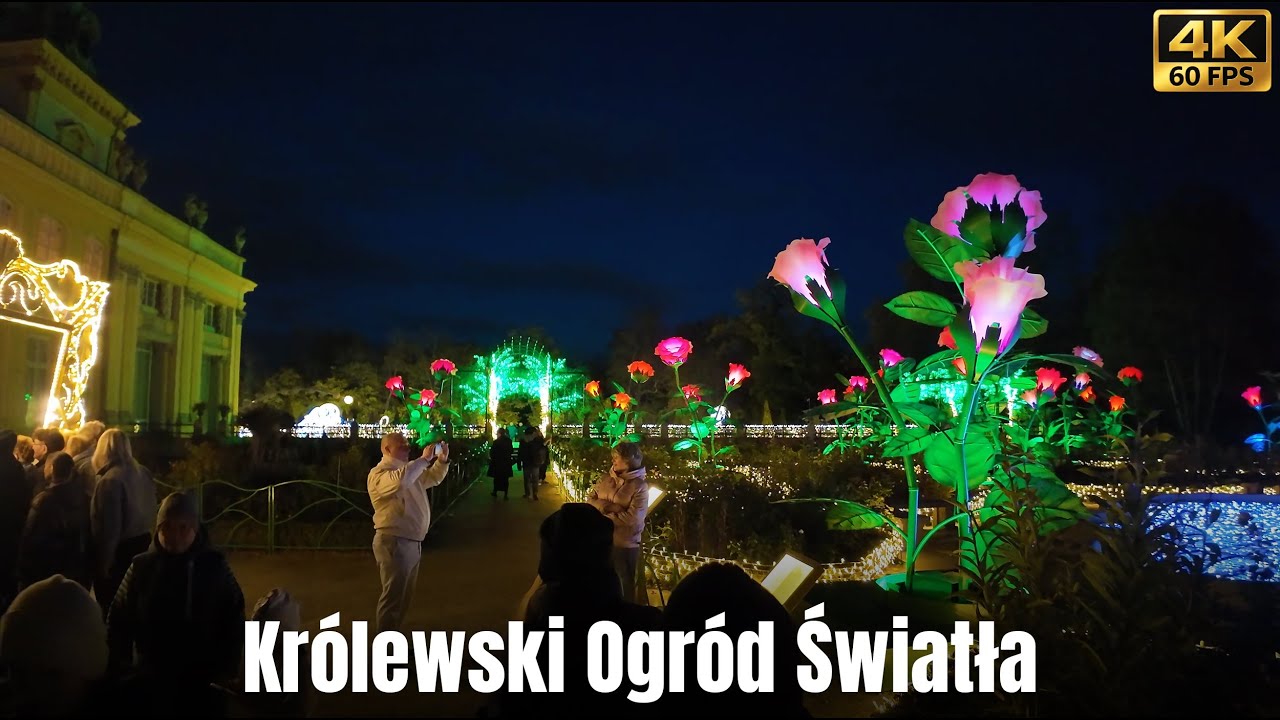 Kr&oacute;lewski Ogr&oacute;d Światła (Royal Garden of Light) at Wilanow, Warsaw | Walking Tour [4K]