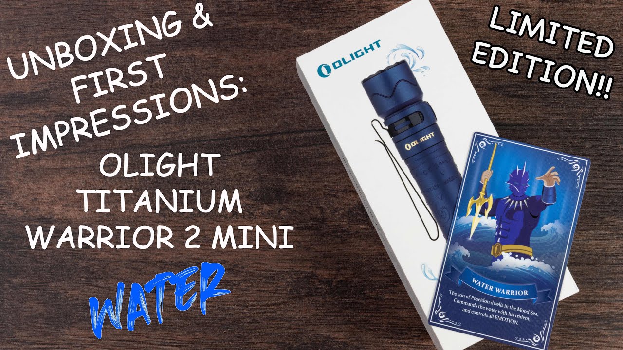 Unboxing & First Impressions Titanium Olight Warrior Mini 2    4K