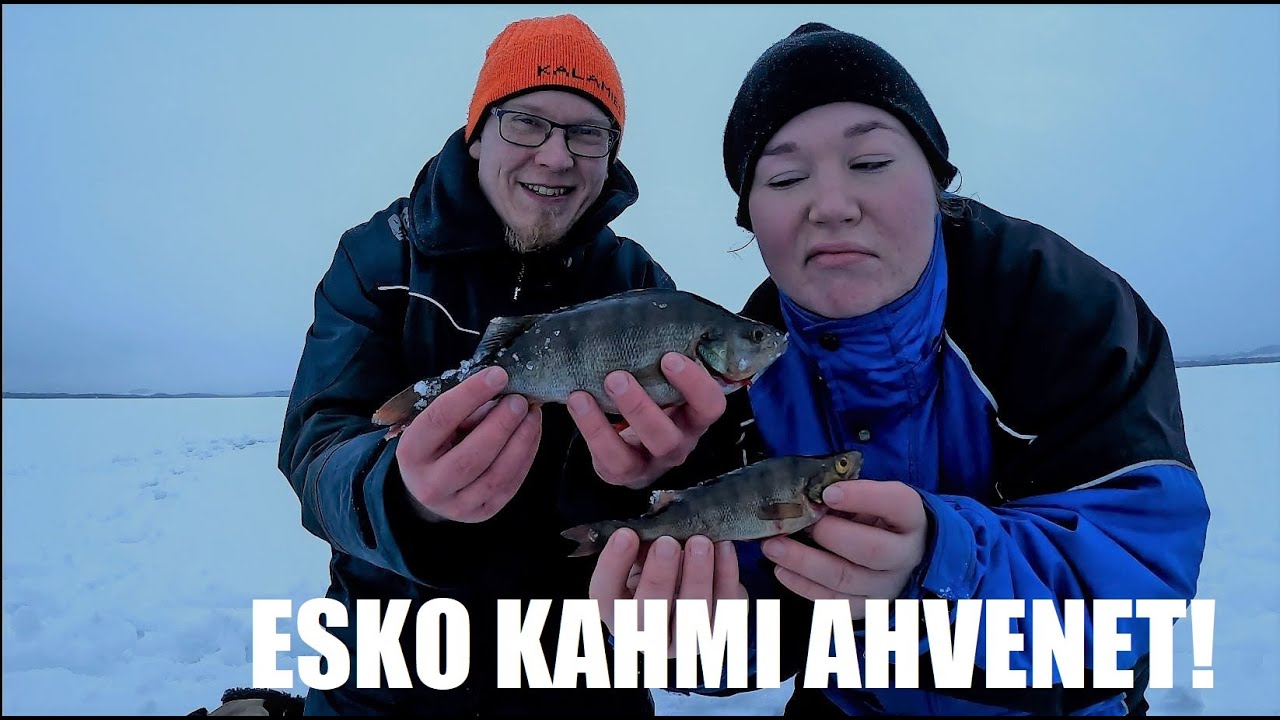 ISOJA AHVENIA PILKILLÄ KAINUUSTA - JASU PYSTYPILKKI TOIMI! || PERCHES ICE FISHING IN KAINUU FINLAND