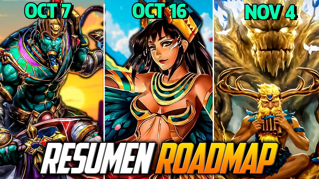 ROADMAP FINAL de A&Ntilde;O de SMITE 2 - SIGUIENTES 3 DIOSES