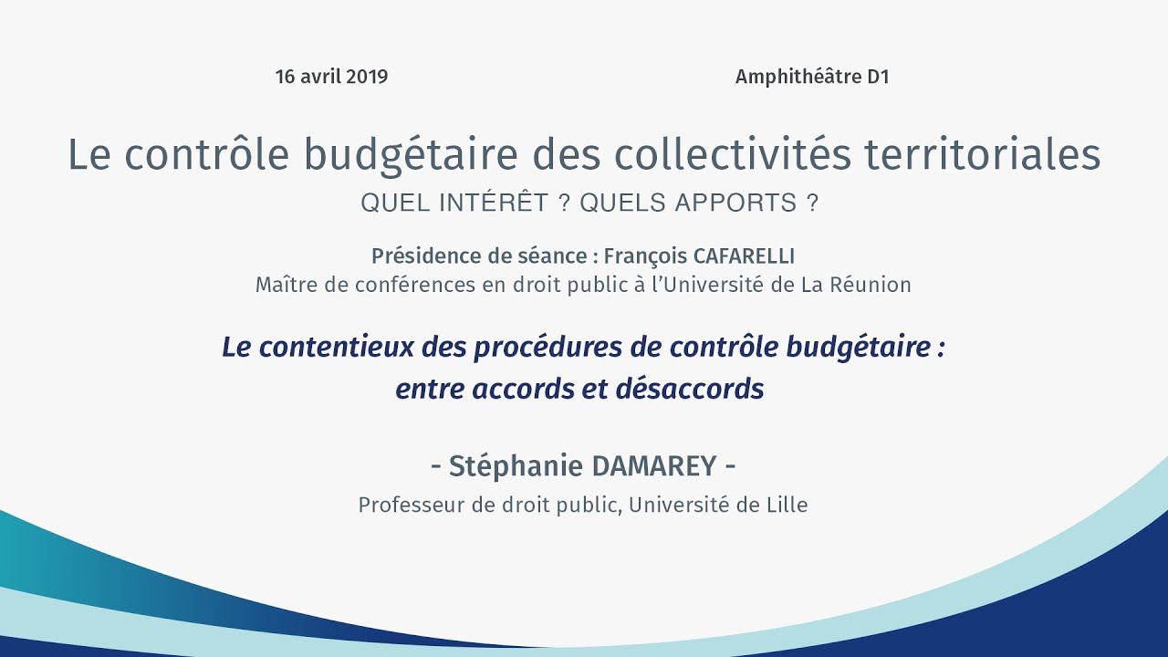 Gestion locale et chambres régionales des comptes : intervention de Stéphanie DAMAREY