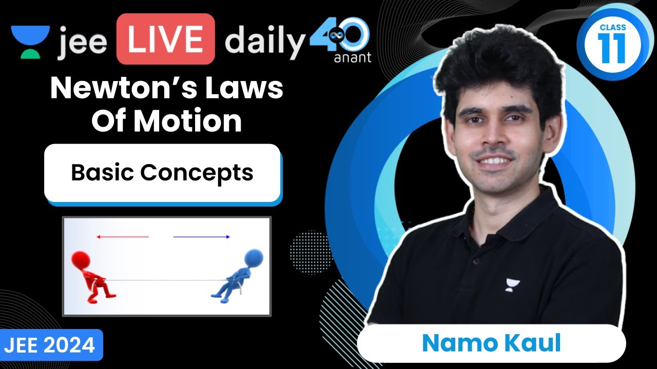 Newton's Laws of Motion L1 | Basic Concepts | #jee2024 #jee2025 #jeephysics #namokaul
