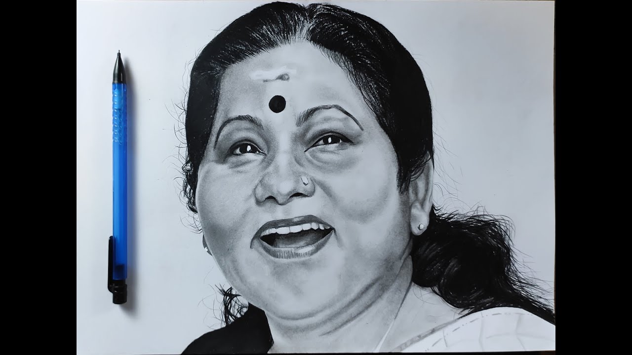 Drawing KPAC Lalitha by jose shiffin