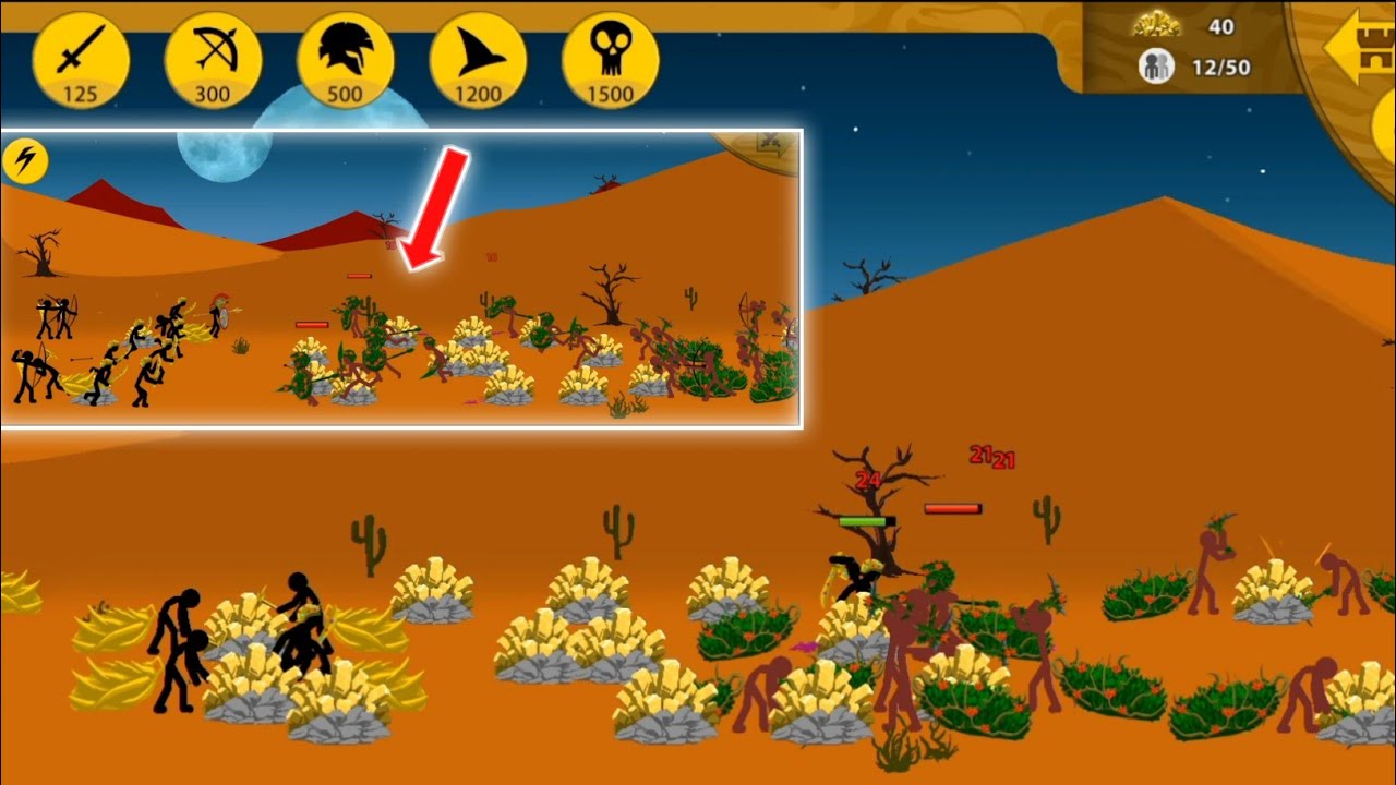Stick War Legacy Gameplay | Golden Classic Army VS Green Leaf Army | MSA Pakistani Gamers