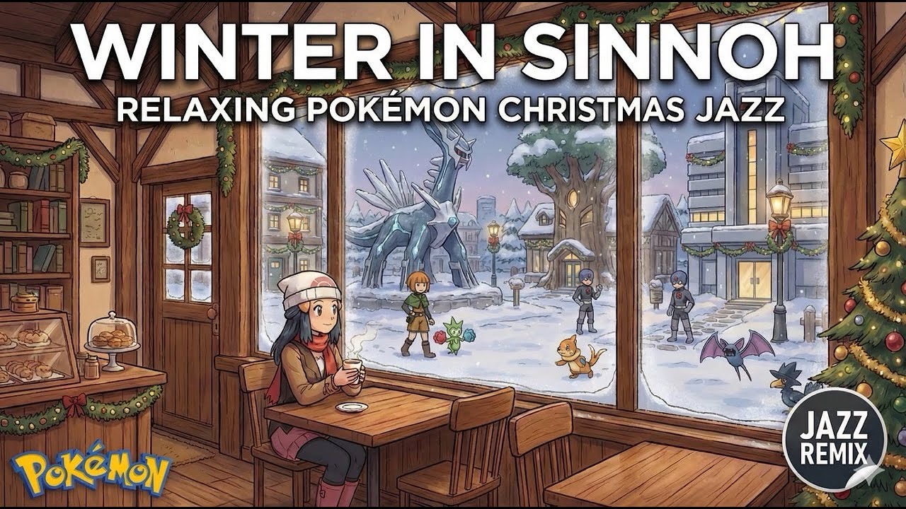 Winter in Sinnoh ❄️ Relaxing Pokémon Christmas Jazz