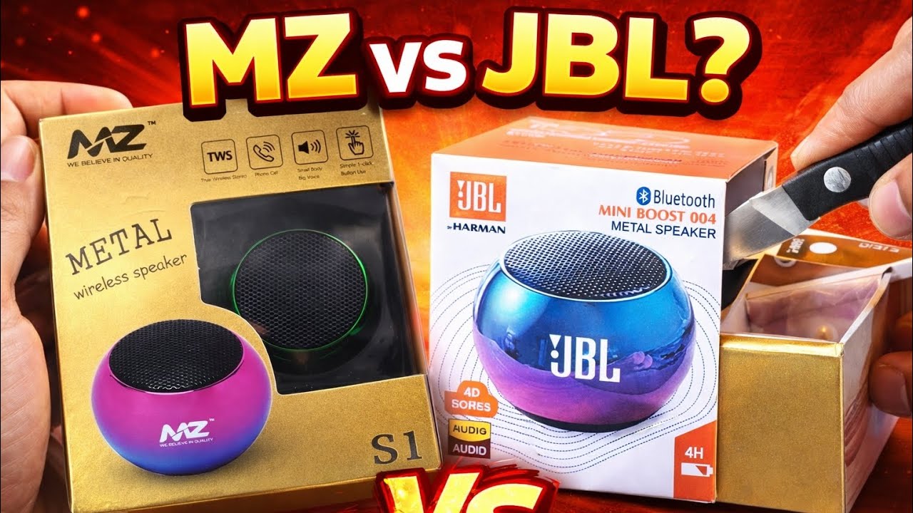 MZ S1 vs JBL Mini Boost 004 🔥 Sound Test & Full Comparison | Budget vs Brand Speaker 2026