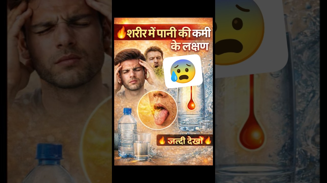 शरीर में पानी की कमी के लक्षण | Dehydration Symptoms in Hindi 