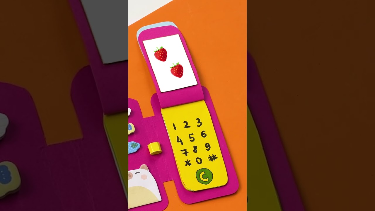 DIY Paper Phone ➕ Fun Addition Game📱🎲