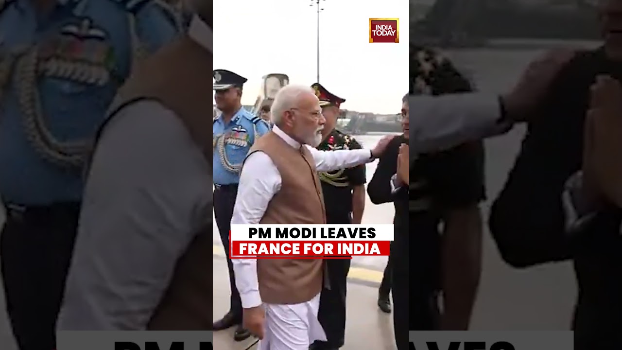 Breaking: PM Modi Departs Paris for India After Key Meetings #pmmodi #france #paris