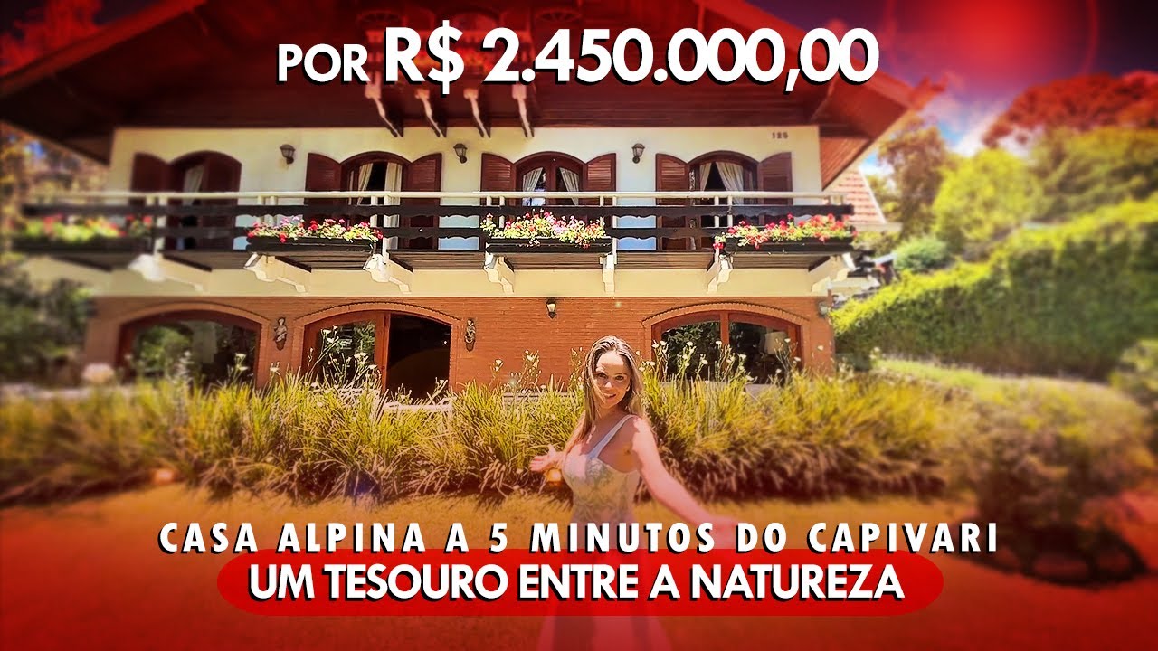 🍁 Campos do Jordão em sua Melhor Forma — Casa Alpina Majestosa com 5 Dormitórios, Vista e Charme