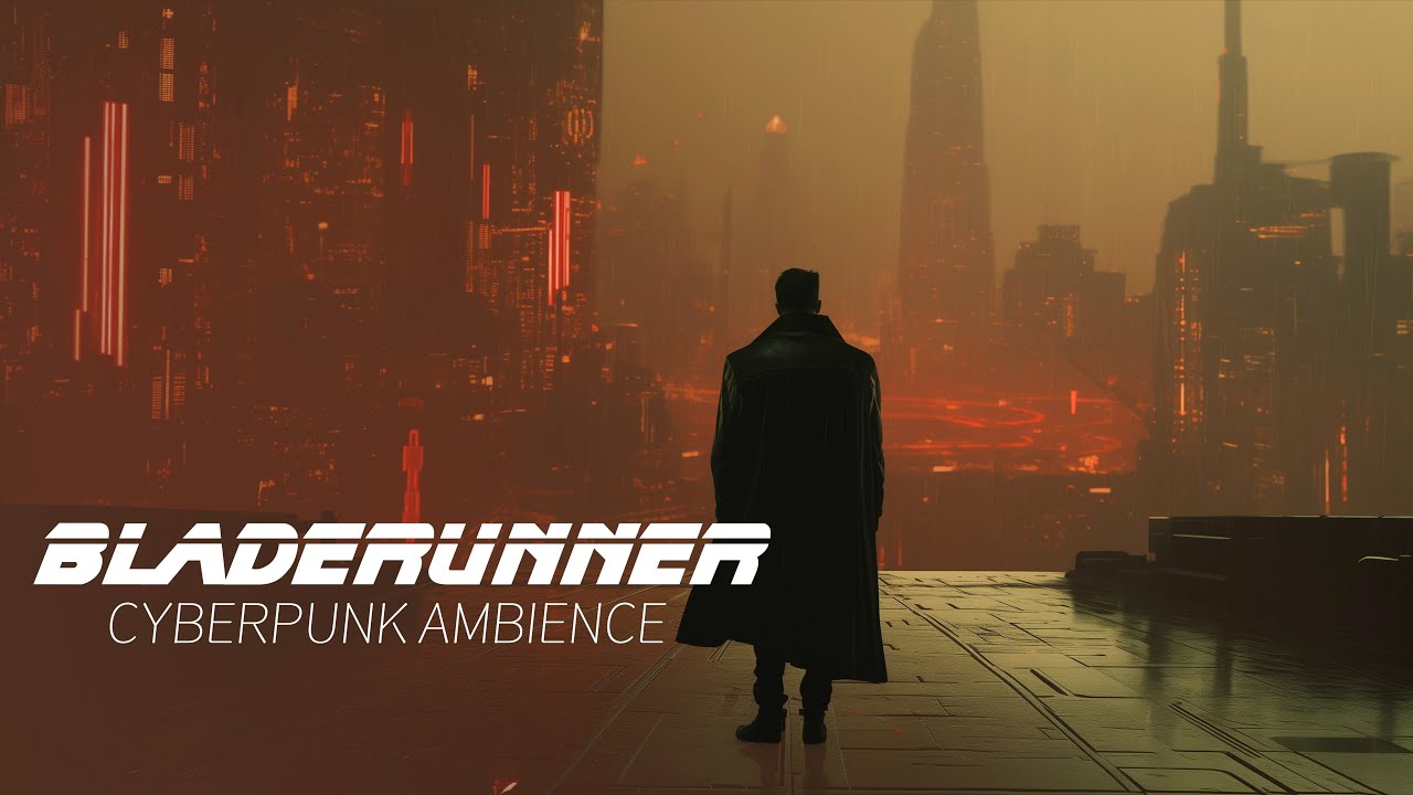 BLADE RUNNER | Cyberpunk Ambience | Sci Fi | RAIN  | FOR SLEEP | Immersive Atmosphere