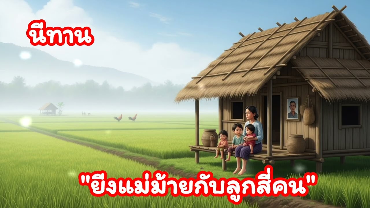 นีทานเรื่อง "ยีงแม่หม้ายกับลูกสี่คน"