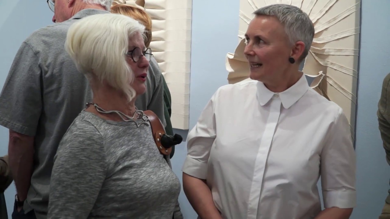 Artist Mary Little artist talk on her wall sculptures / tapestries
