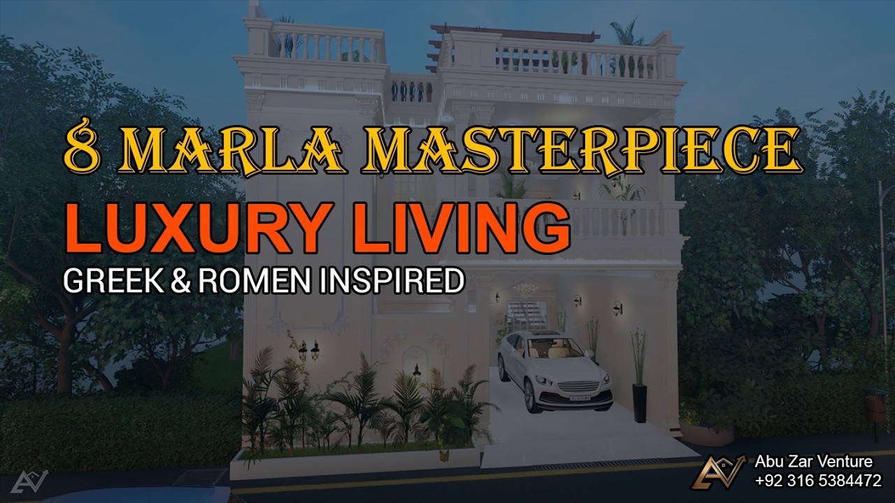 8 Marla Neoclassical House Design | Greek & Roman Inspired Architecture ✨