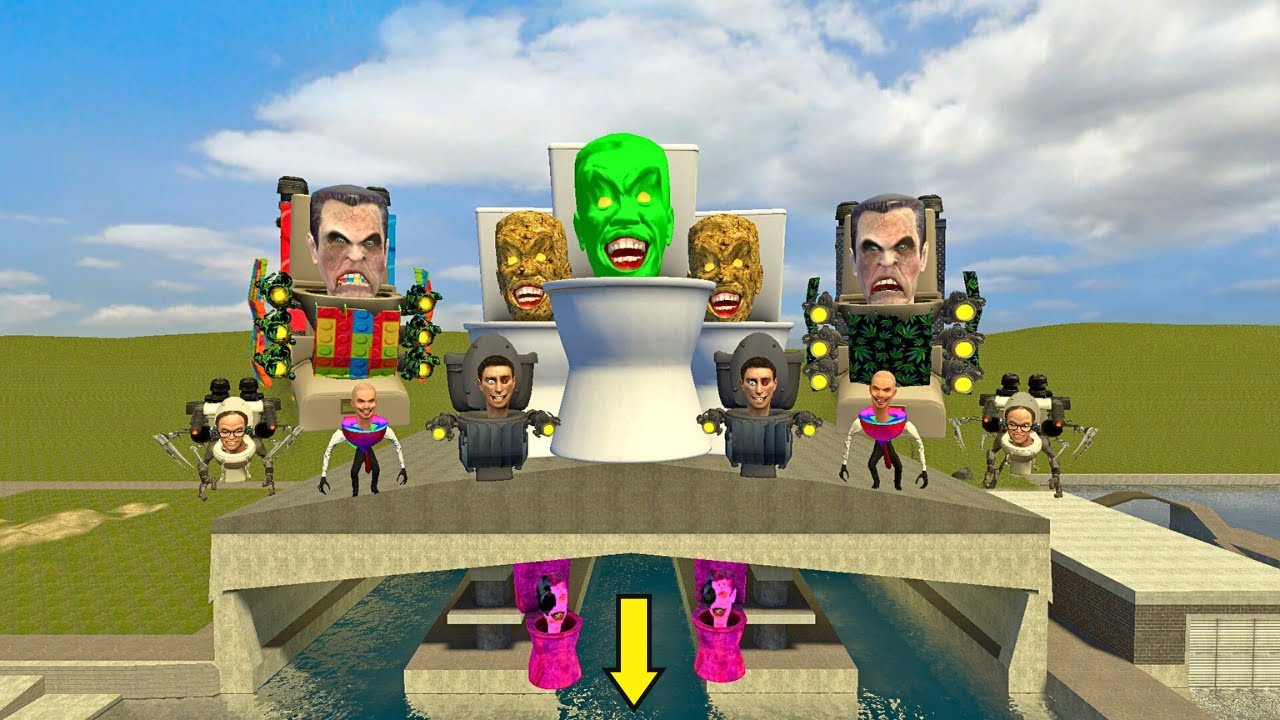 Spartan Kicking New Skibidi Toilet From The Water Base 2! | Garry’s Mod.Skibidi Pop