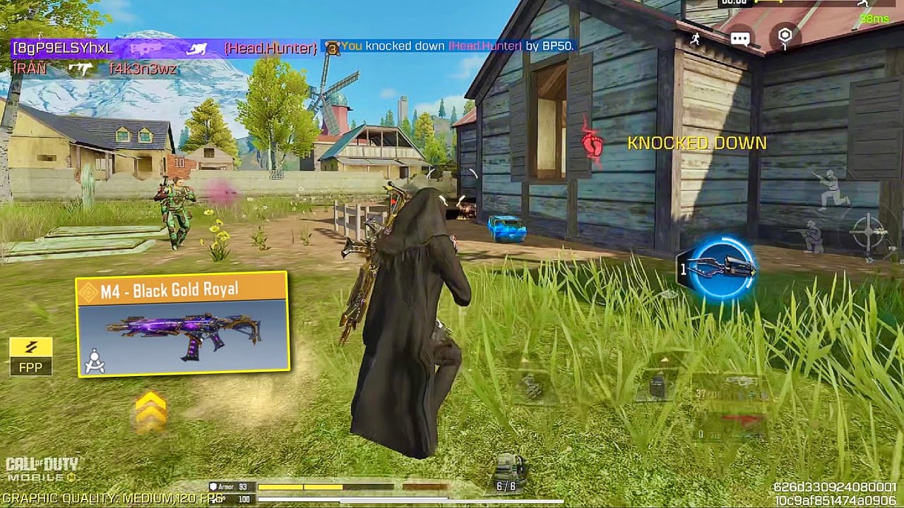 WIPED THE WHOLE FARM W/ GROUND LOOT LEGENDARY M4 - BLACK GOLD ROYAL COD MOBILE FULL GAMEPLAY