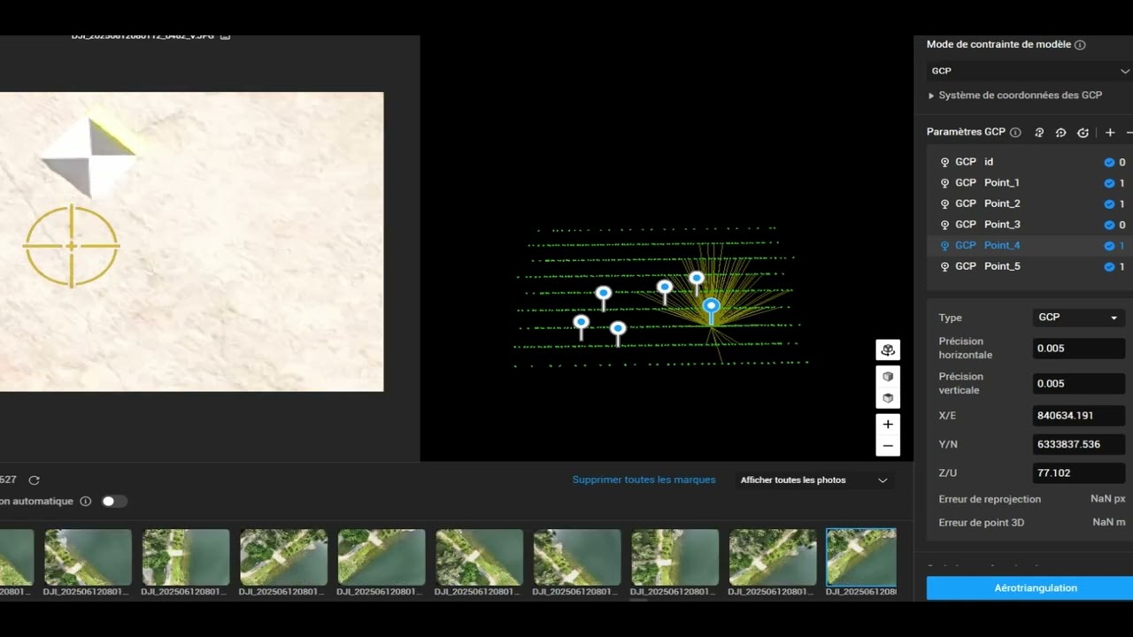 IMPORT DE GCP DANS LE LOGICIEL  DJI TERRA