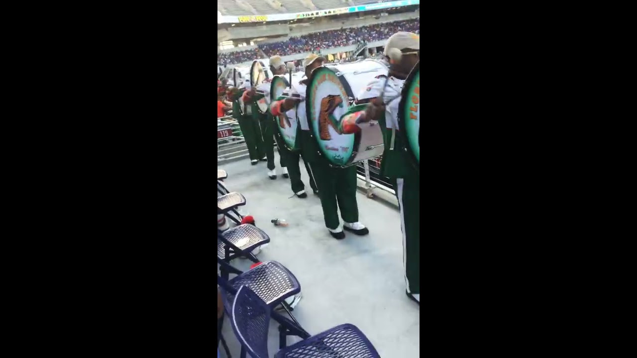 FAMU MARCHING 100 2019 “ Da Butt ” percussion view @ Florida Classic