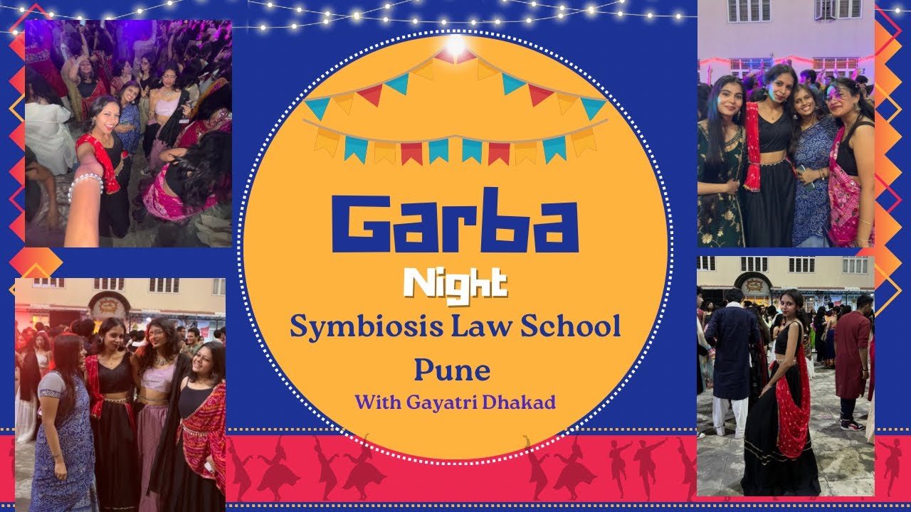 Garba Night in Symbiosis Law School Pune ✨ a day in my life 📚