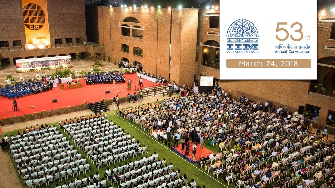 Live Telecast of 53rd Annual Convocation of IIM Ahmedabad