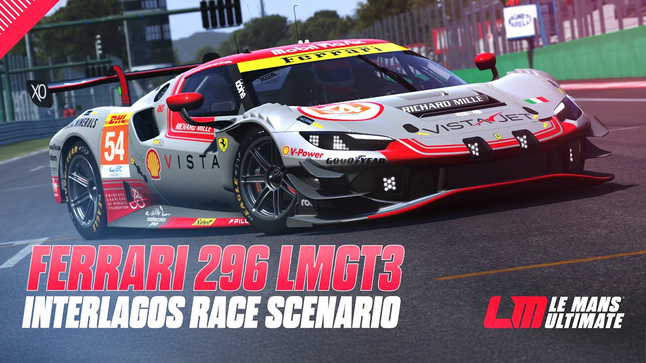 Ferrari 296 LMGT3 | Traffic lap around Interlagos