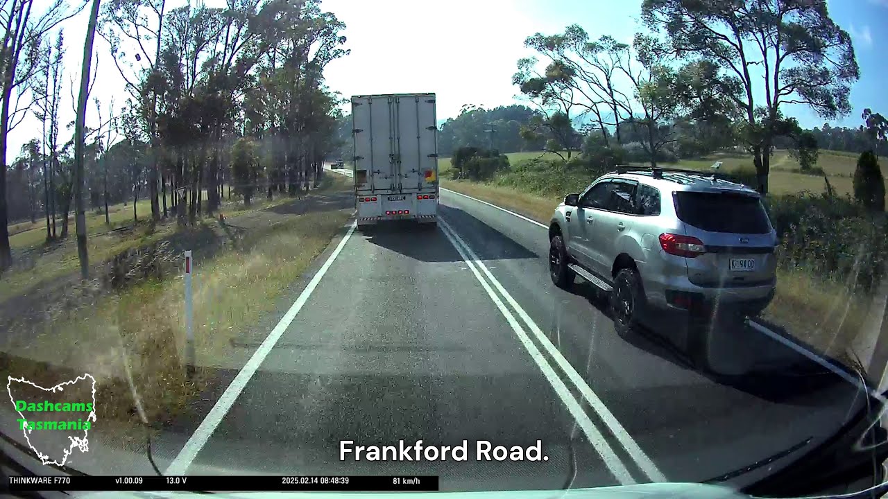 Dashcams Tasmania Compilation: Solid continuous lines and dangerous overtakes.