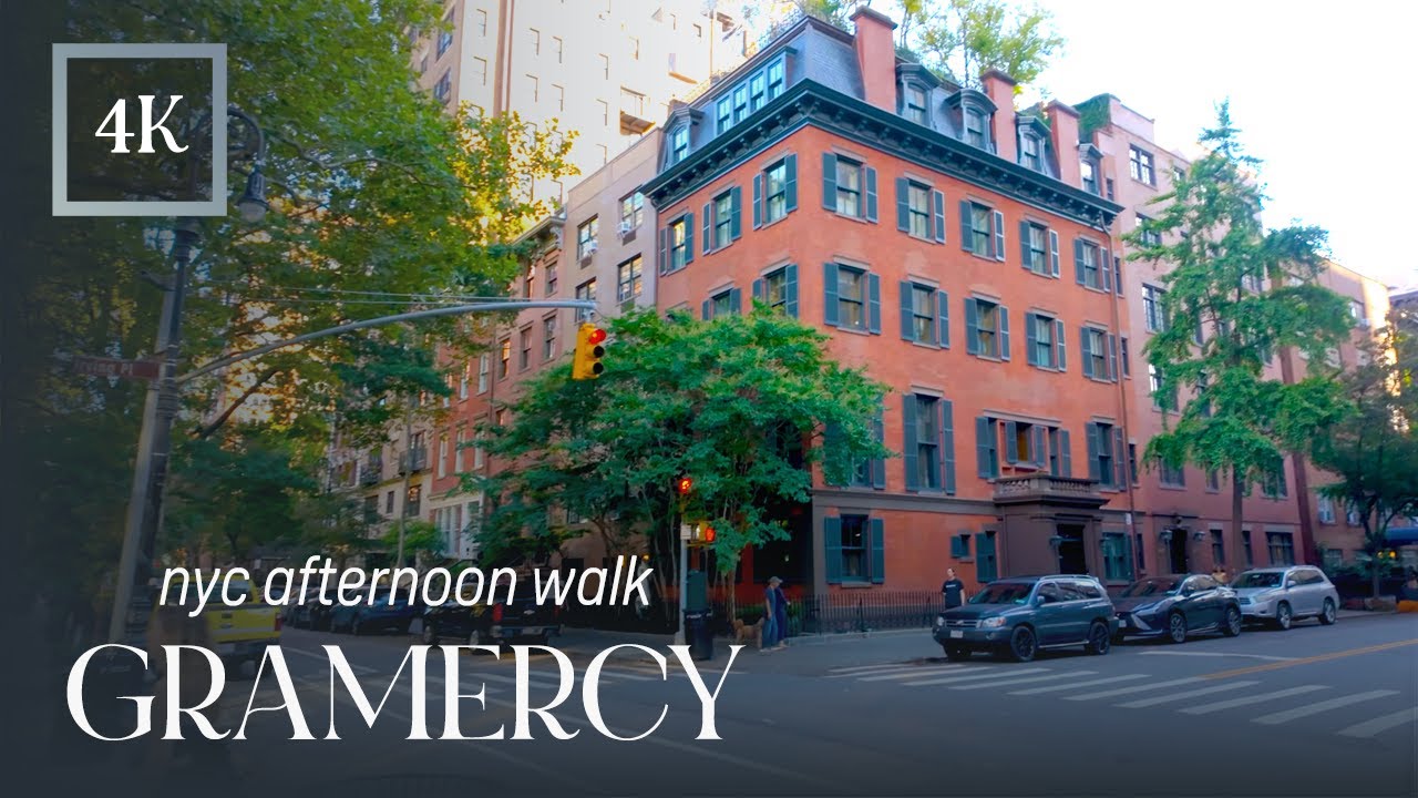 Gramercy NYC Walk | Irving Place, Gramercy Park & Madison Square Park | 4K
