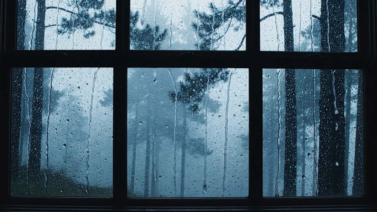 Звуки дождя у окна, которые отключают мозг ⚡ Глубокий сон без сновидений