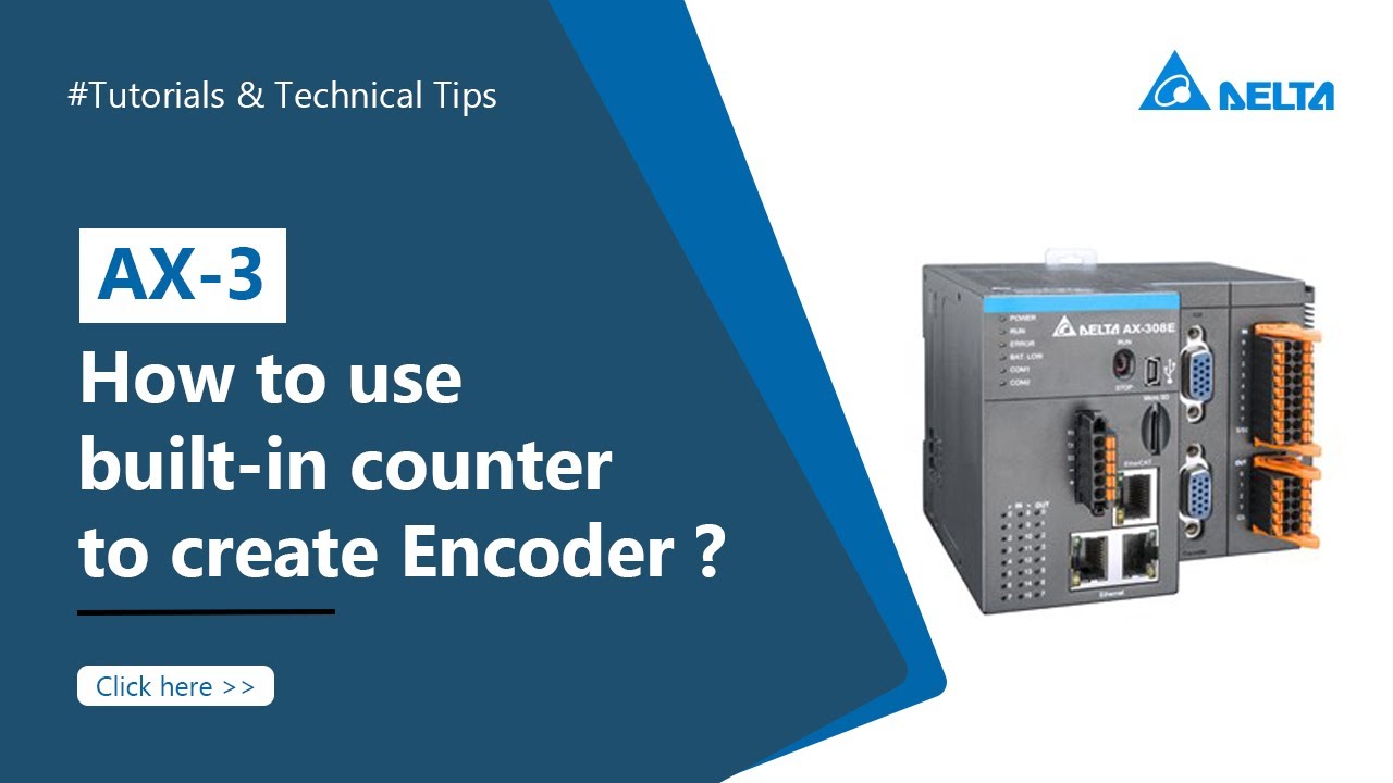 AX-3 | How to use the built-in counter to create Encoder