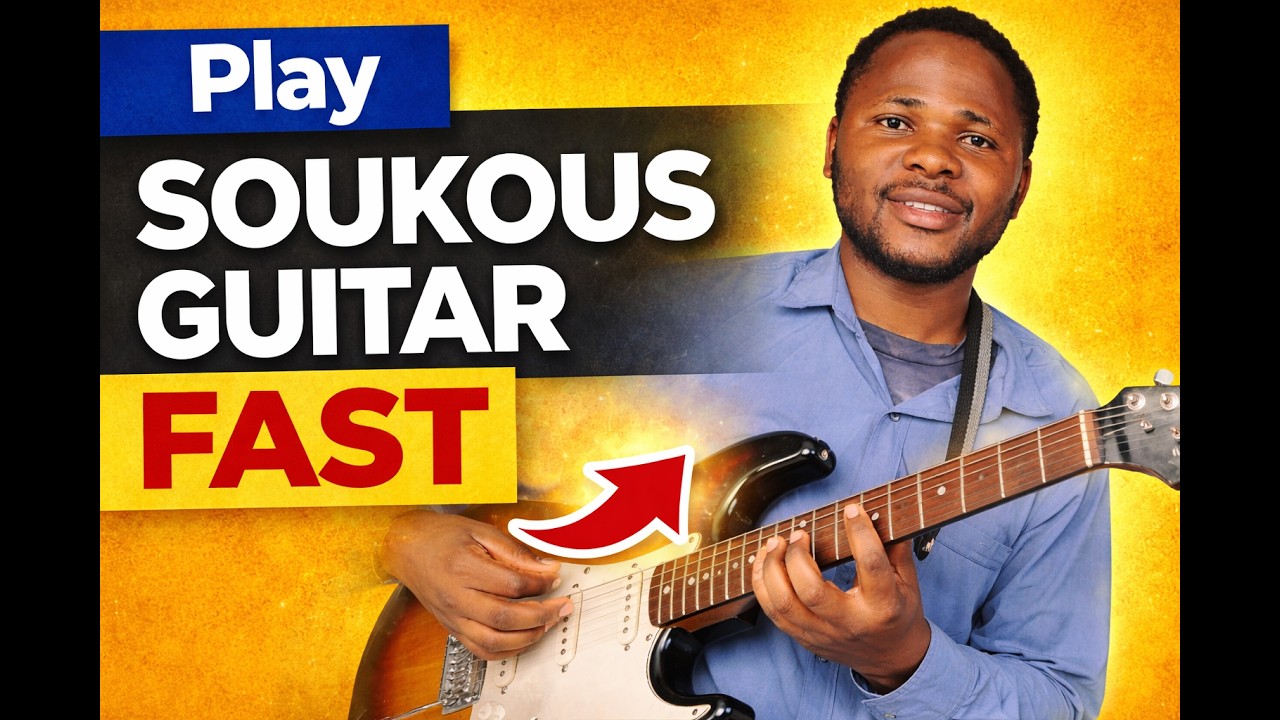 How to play soukous guitar fast (simple & Easy Beginner lesson)