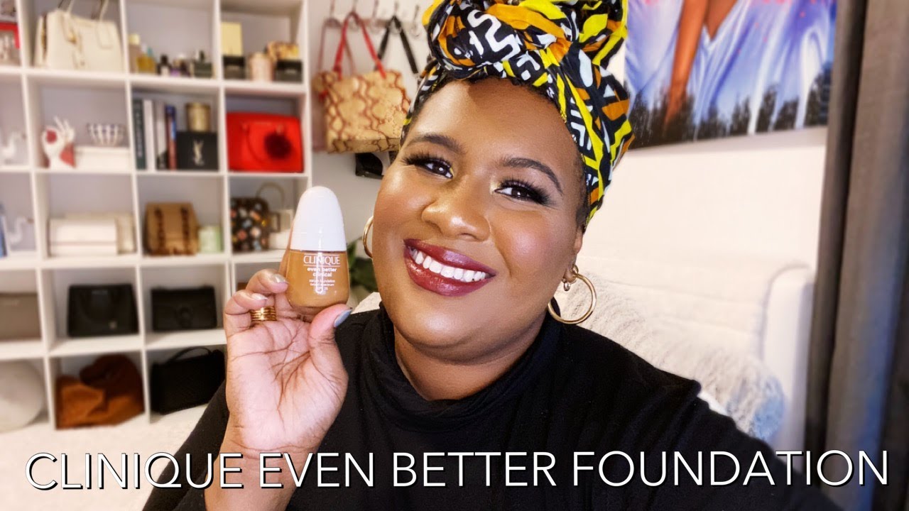 Clinique Even Better Serum Foundation Review on Dark Skin 118 Amber