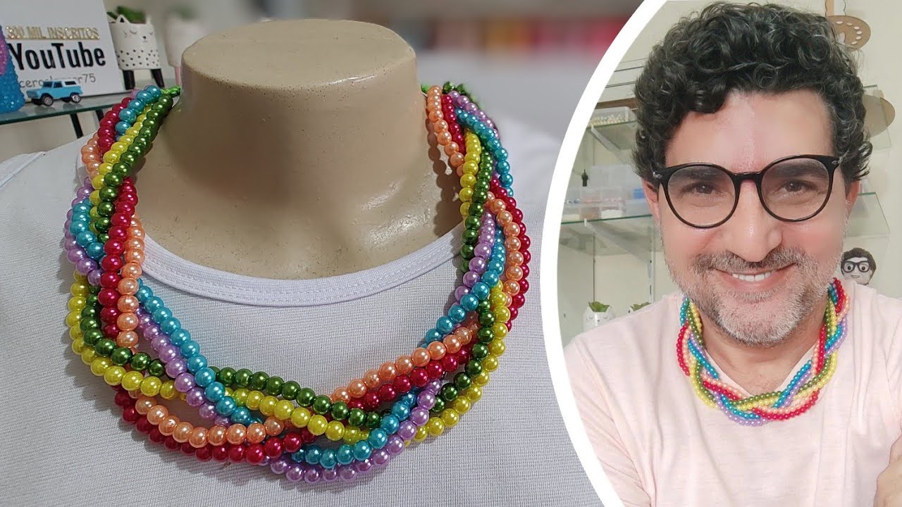 COLAR DE PÉROLAS TRANÇADO SUMMER | @CiceroAlencar