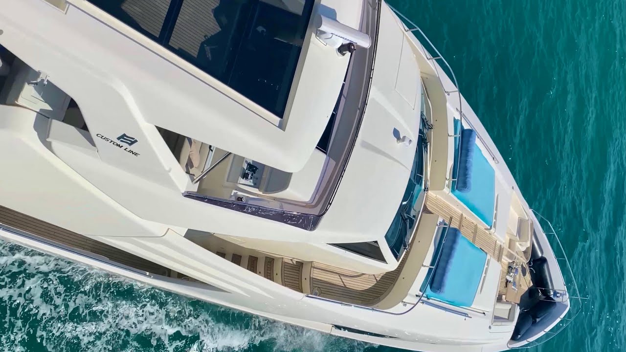 BIG DADDY AERIAL | 120ft Ferretti Custom Line SuperYacht | Biscayne Bay