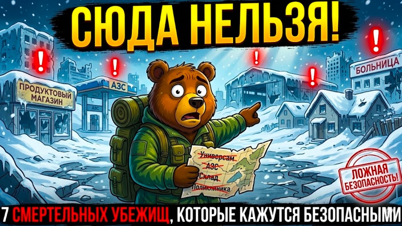 7 ловушек выживальщика: Где НЕЛЬЗЯ прятаться при ЧП?