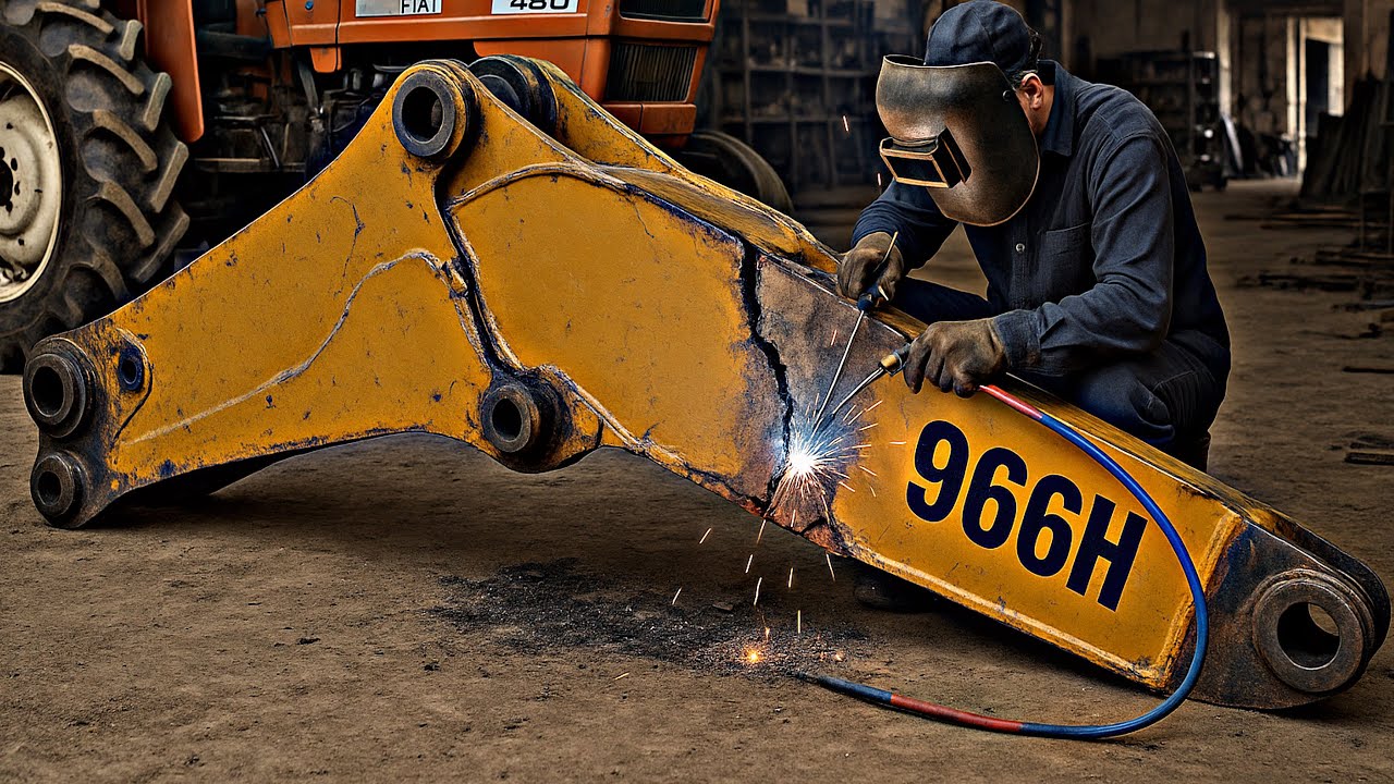 CAT Loader Boom Was Completely Broken We Rebuilt It Like New Using Expert Welding and Unique Repair