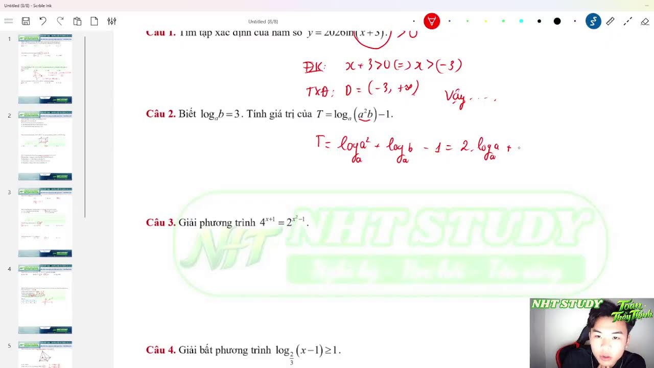 [TOÁN 11] Chữa Đề Thi Giữa HK2 - THPT Đoàn Thị Điểm