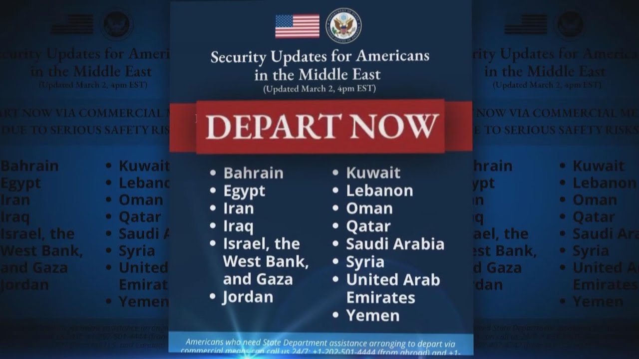 State Department Tells US Citizens To Leave Middle East
