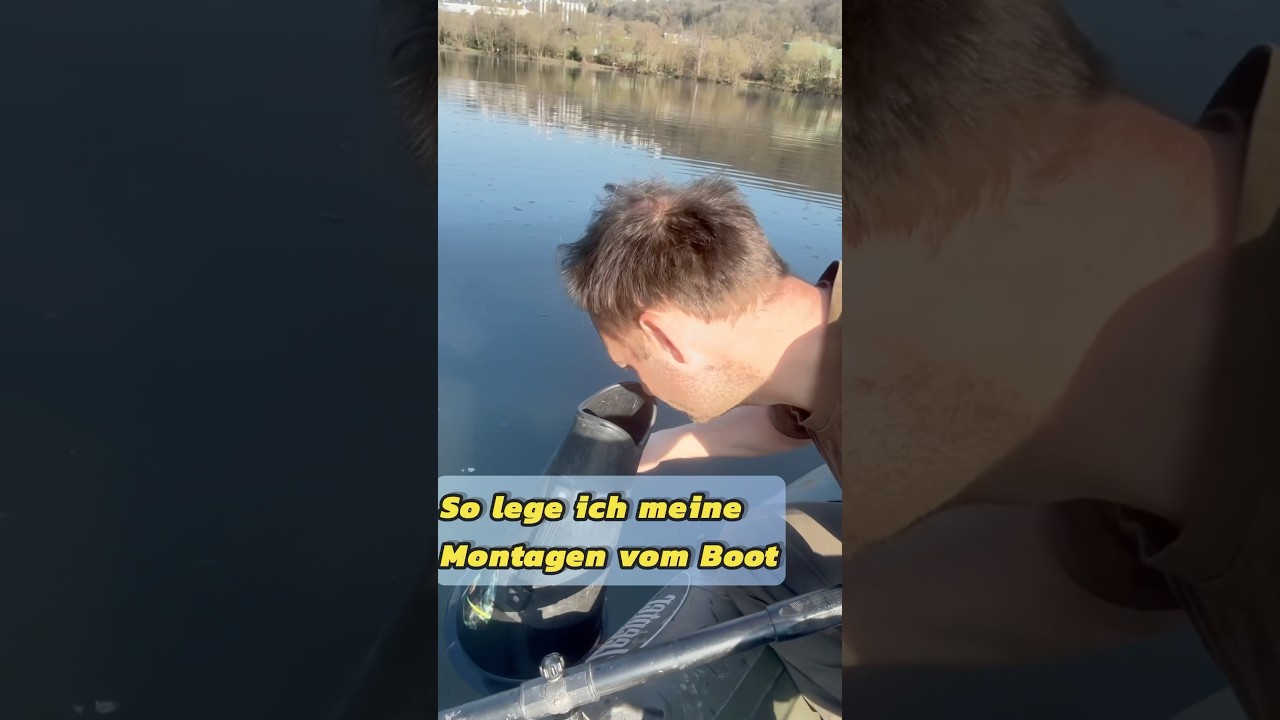 Montagen mit dem Boot ablegen 🛶👍🏻🤟🏻 #robinillner #carpfishing #fishing