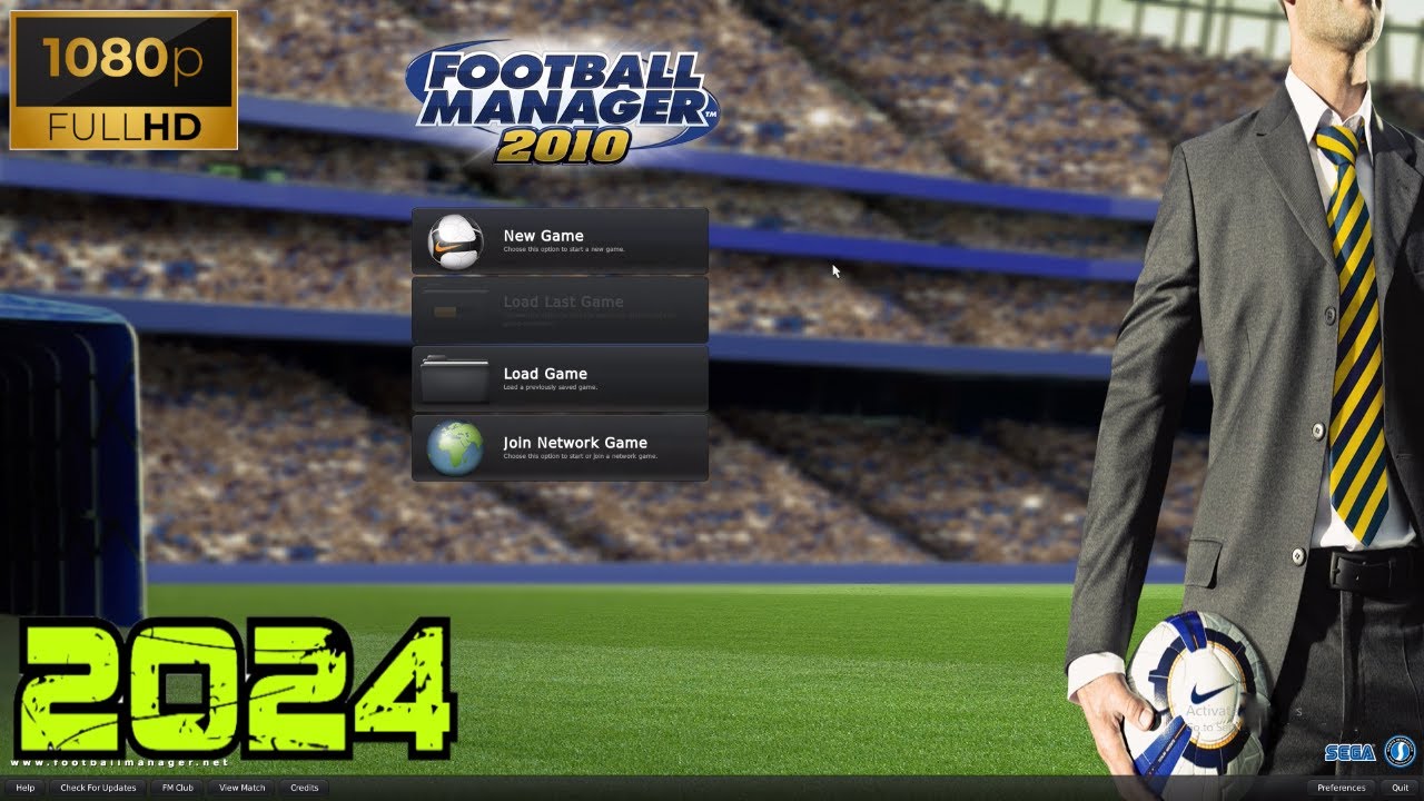 Football Manager 2010 (2024) - Gameplay (PC/Win 10) [1080p60FPS]