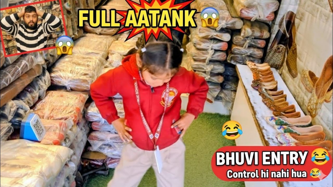 Aaj Dukaan Mein Full Aatank – Bhuvi Entry 😱🤣 #sahilkidukaan #viral #vlog #bhuvi #cutebaby 