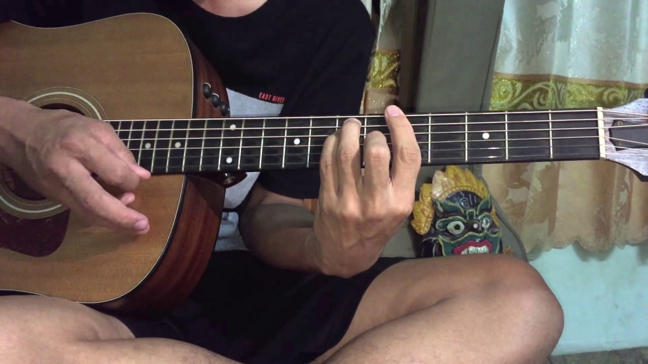 ខ្លុយស្នេហ៍ត្នោតទេរ Guitar Tutorial by Jame