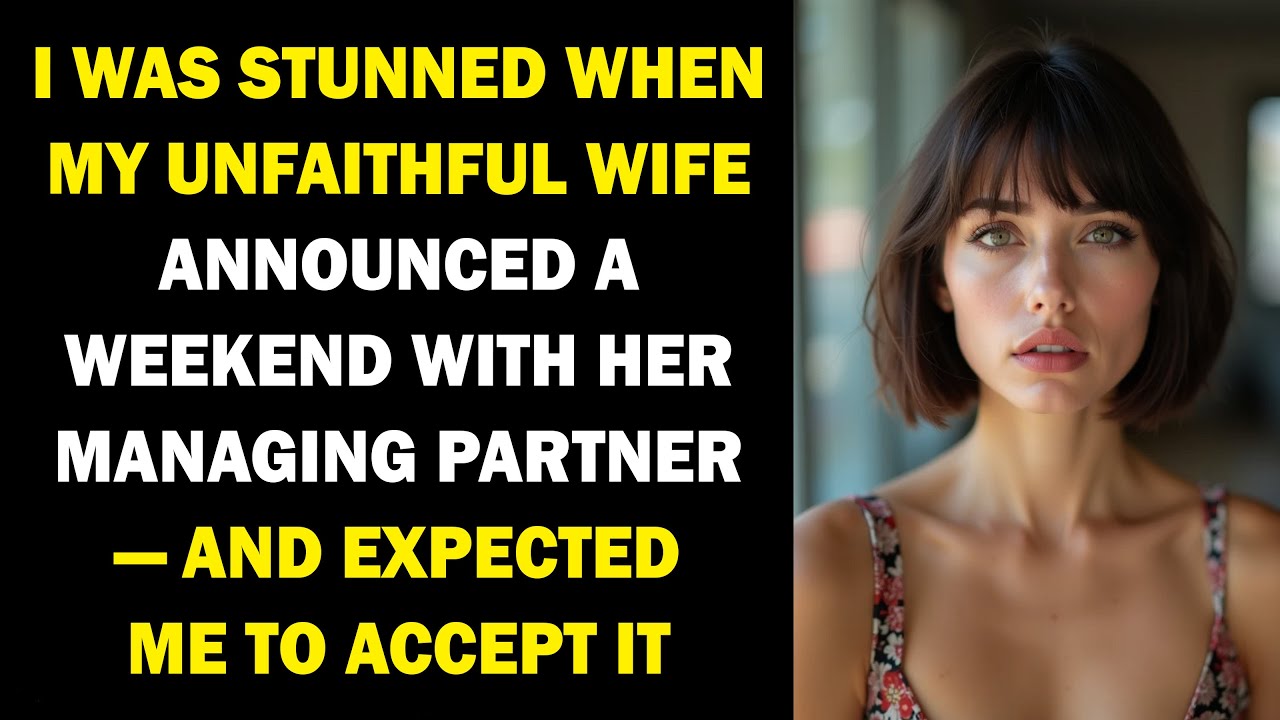 MY WIFE SAID SHE’D SPEND THE WEEKEND WITH HER MANAGING PARTNER — I STAYED CALM AND WATCHED
