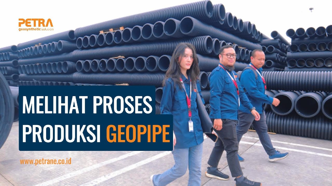 MELIHAT PROSES PRODUKSI GEOPIPE | #geosynthetics #geopipe #geomembrane