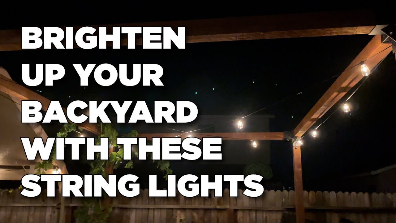 Addlon 100FT LED Outdoor String Lights Waterproof Patio Lights - 32 Shatterproof Replaceable Bulbs