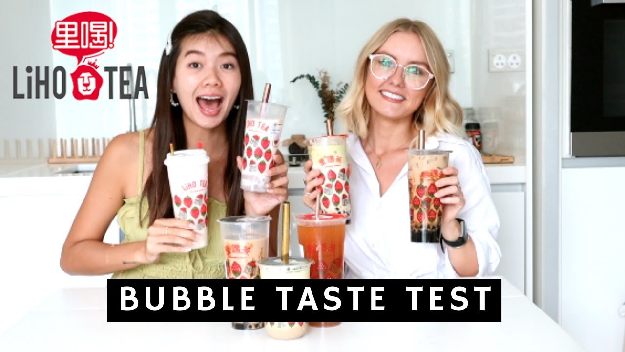 LIHO BUBBLE TEA TASTE TEST IN SINGAPORE (first time trying!)