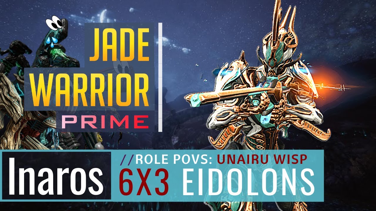 Warframe | Eidolons | 6x3 DPS Inaros Prime PoV | 6 Hydrolysts Captured